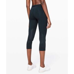 Lululemon Pace Rival Crop *22" Nocturnal Teal Size 4